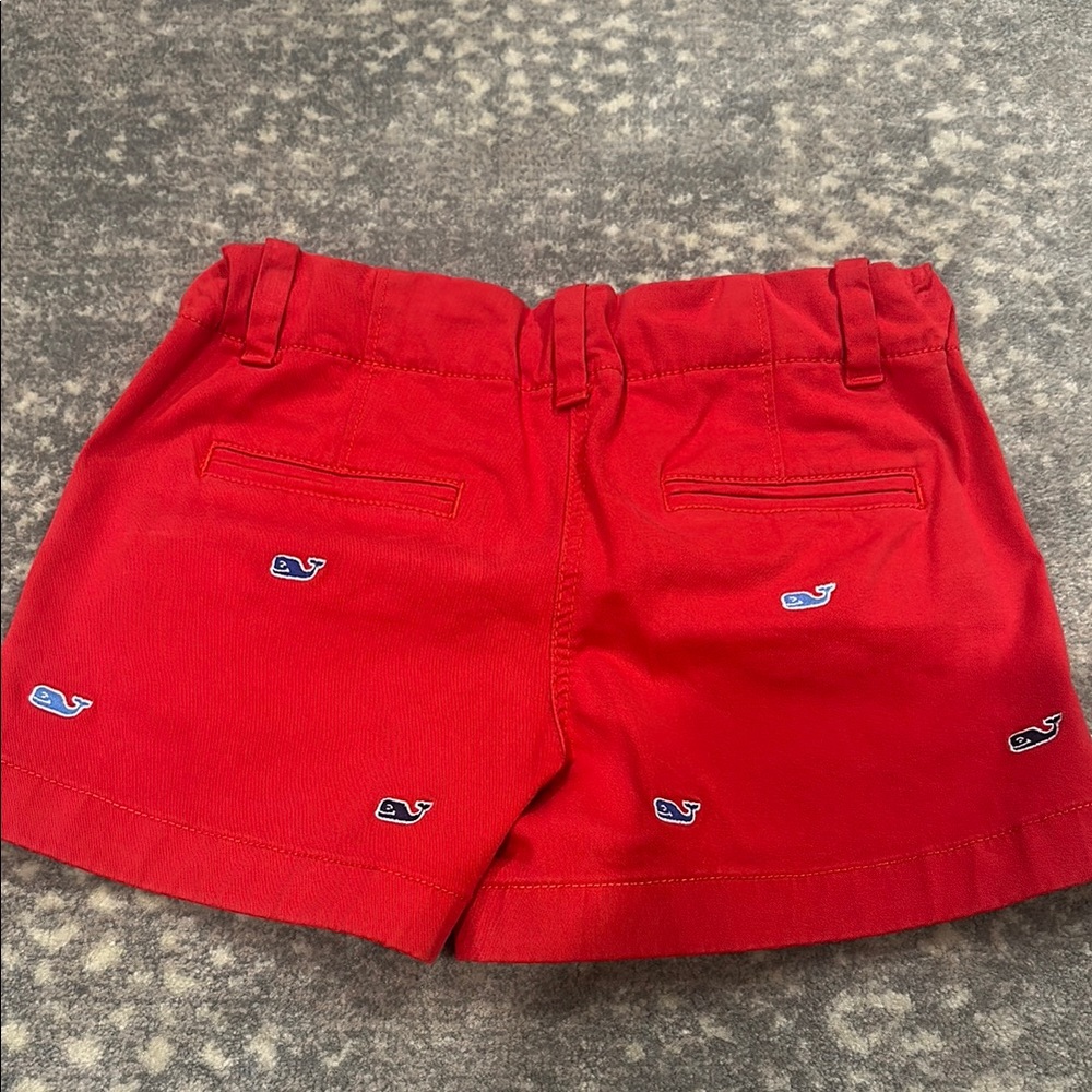 Vineyard Vines Red Whale Embroidered Shorts - Picture 7 of 9